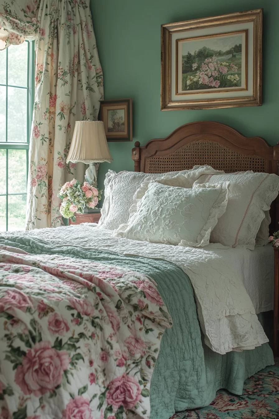 granny chic bedroom
