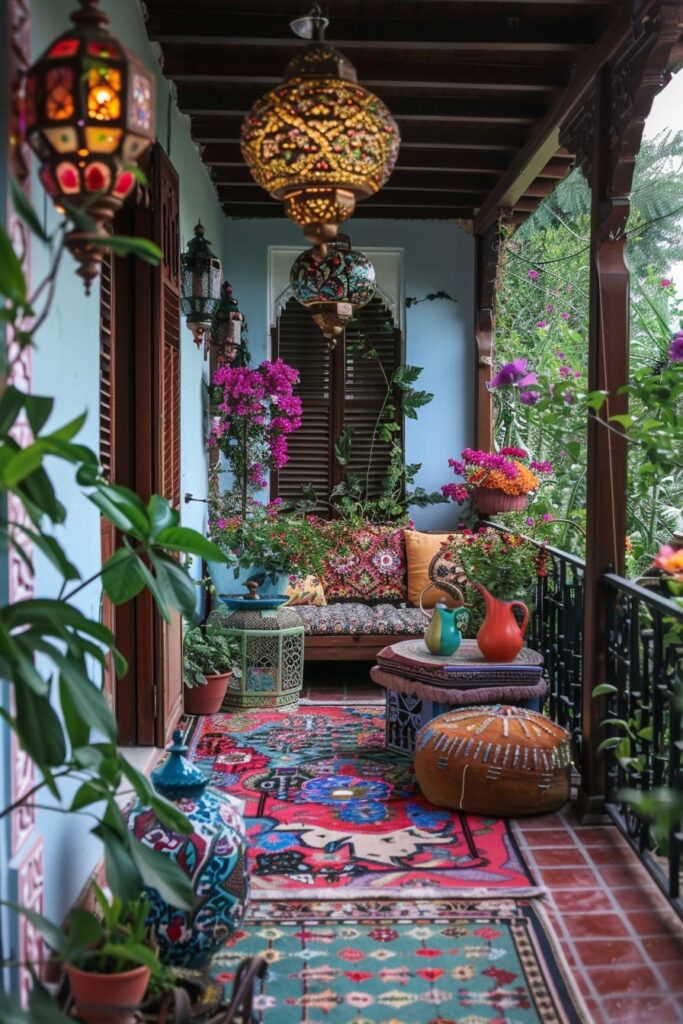 Moroccan Retreat Balcony