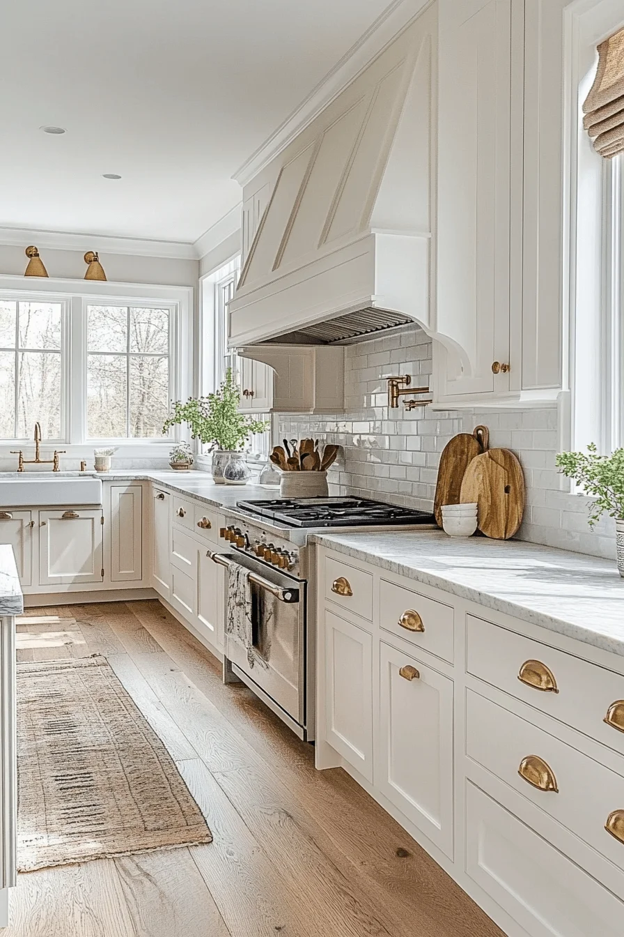 antique white kitchen cabinets
