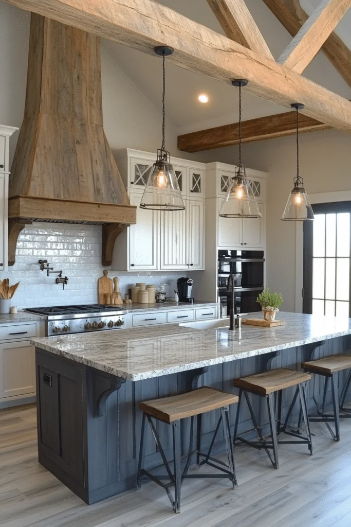Rustic Elegance Barndominium Kitchen