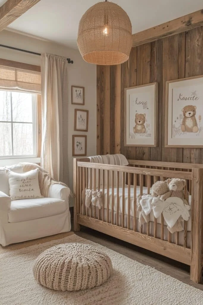 Rustic Comfort Barndominium Nursery