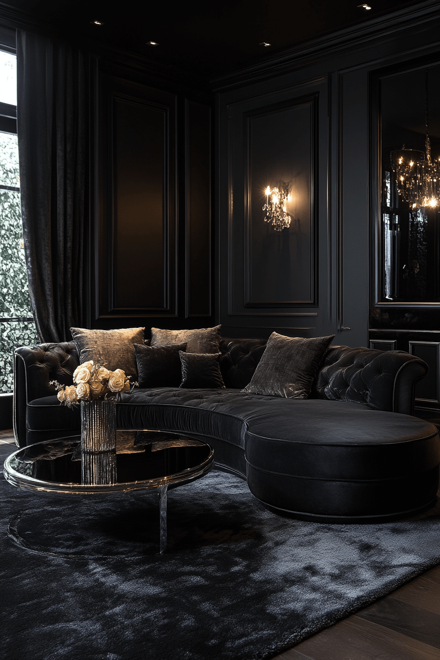 29 Black Living Room Decor Upgrades That Feel Ultra Sleek black living room decor