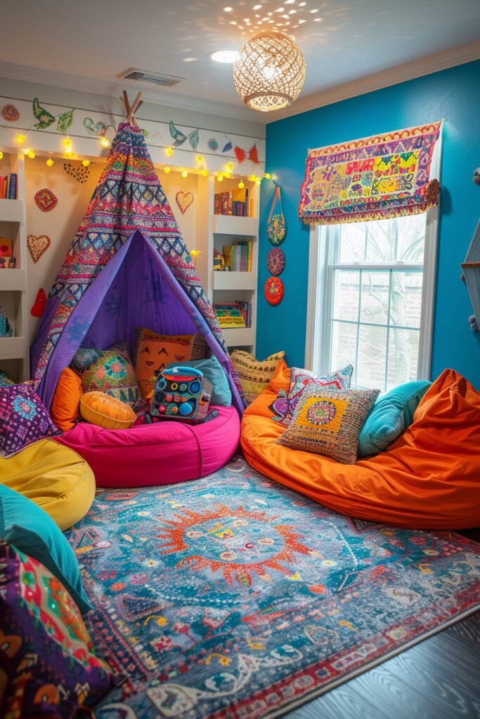 Gypsy-Inspired Gaming Area