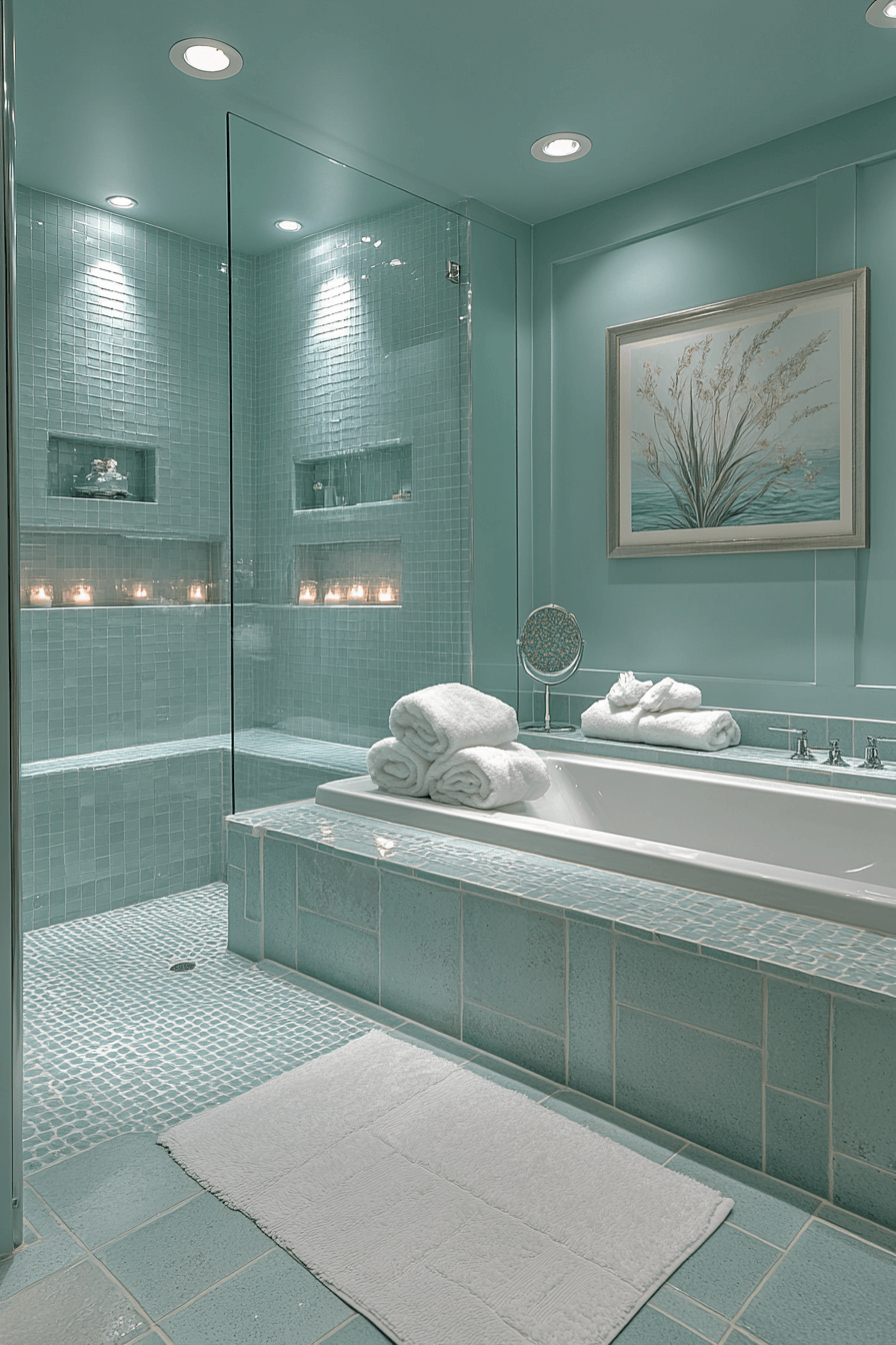 coastal bathroom shower ideas