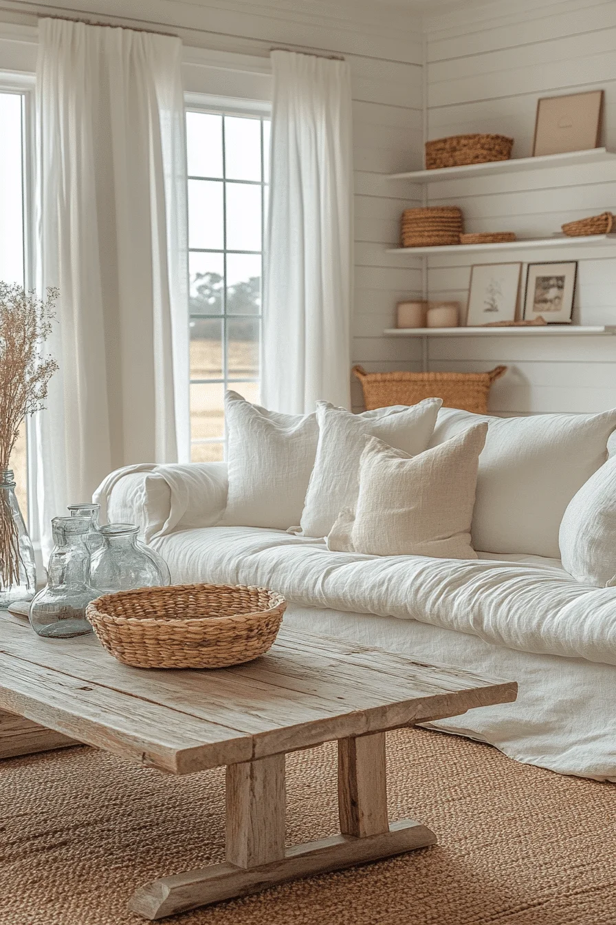 coastal farmhouse decor