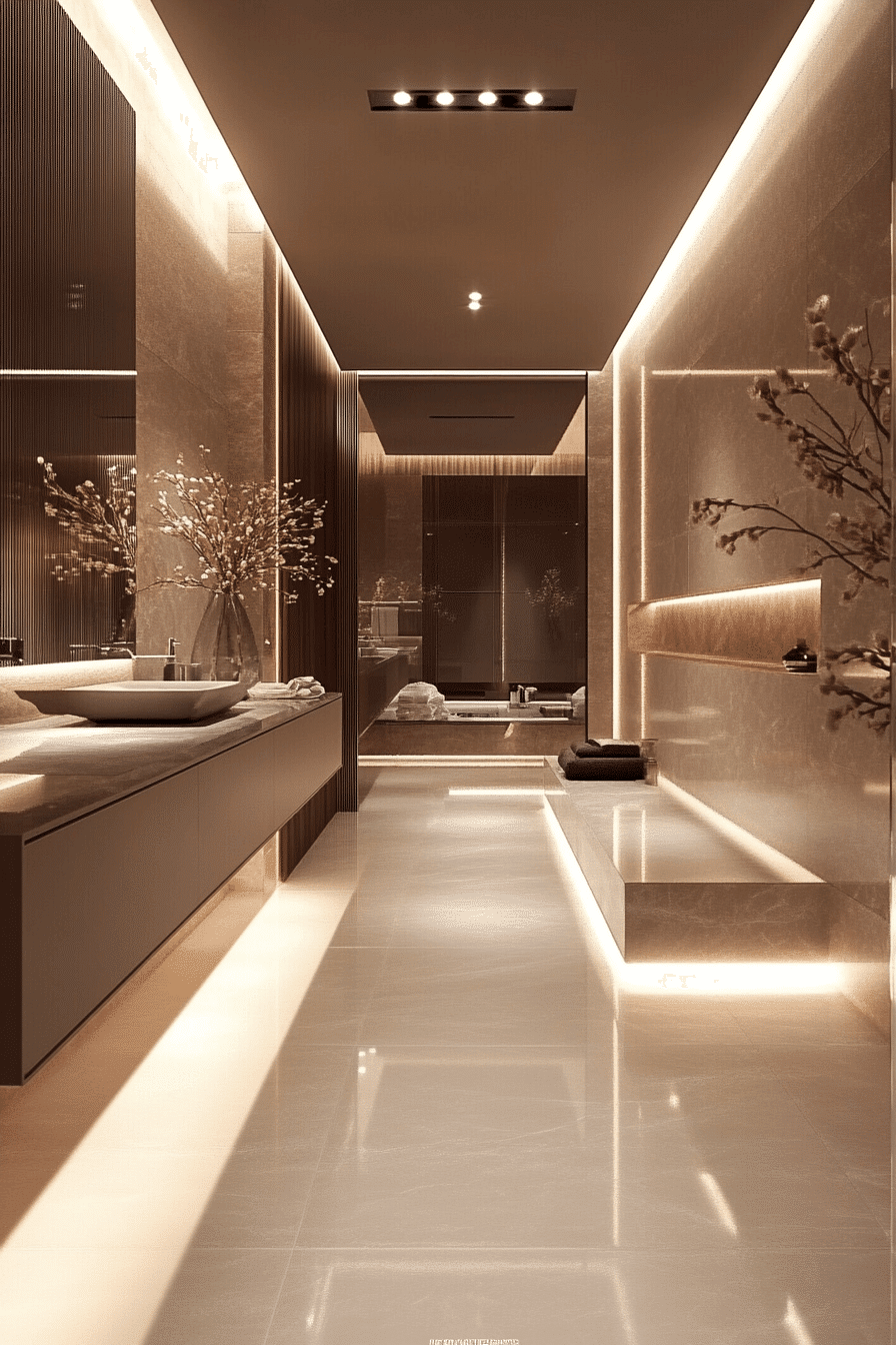 modern sleek bathroom