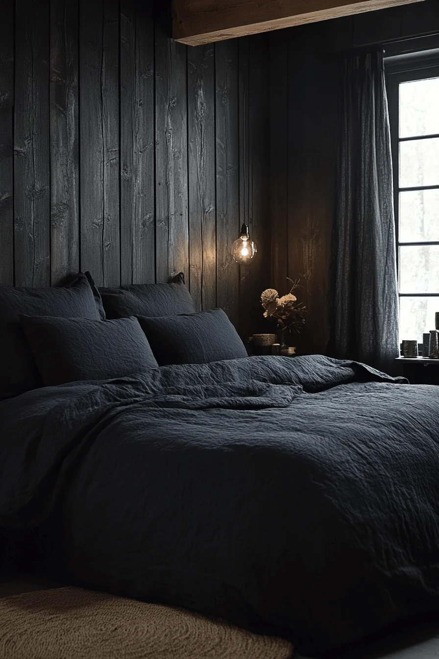 dark cottagecore bedroom