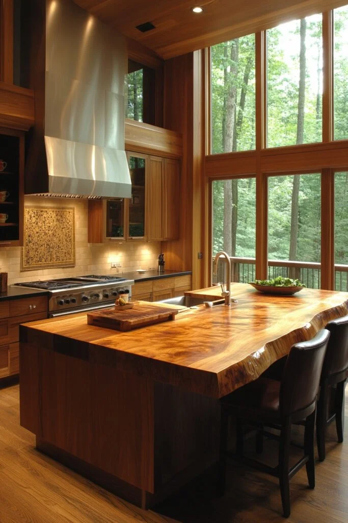 Natural Wood Warmth Kitchen