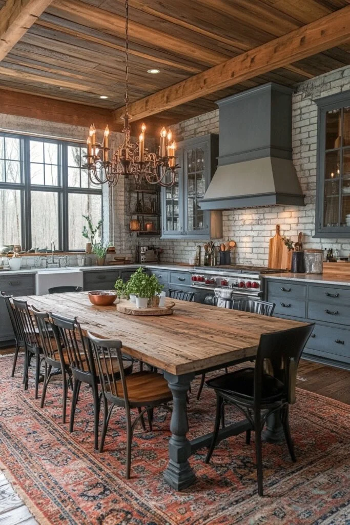 Rustic Earth Charm Kitchen