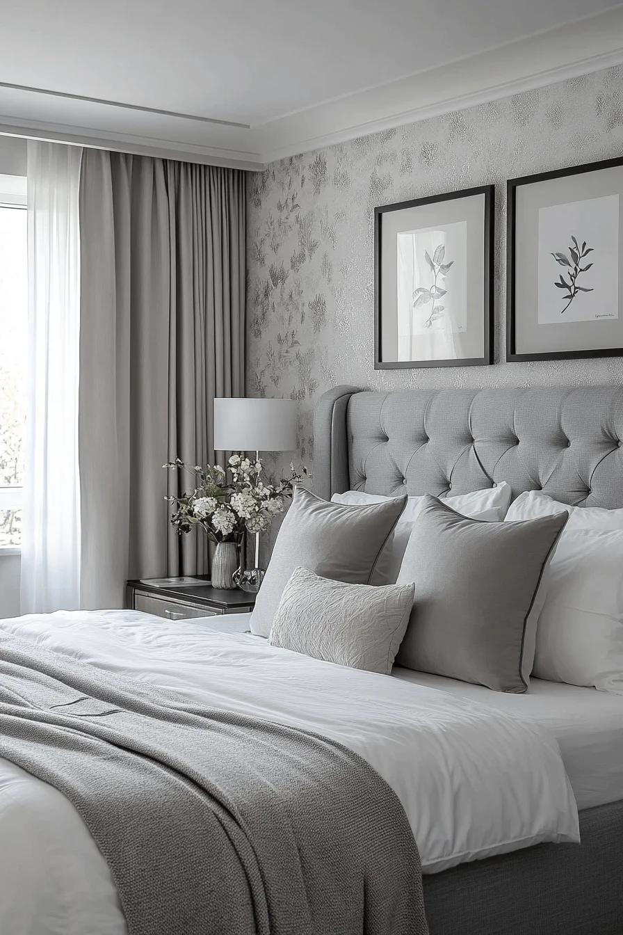 grey bedroom decor