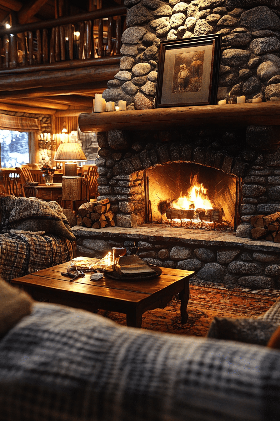 little cabin living room