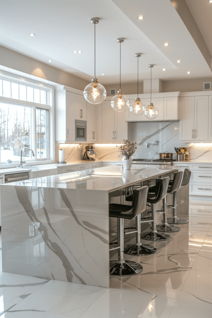 Elegant Marble Opulence Kitchens
