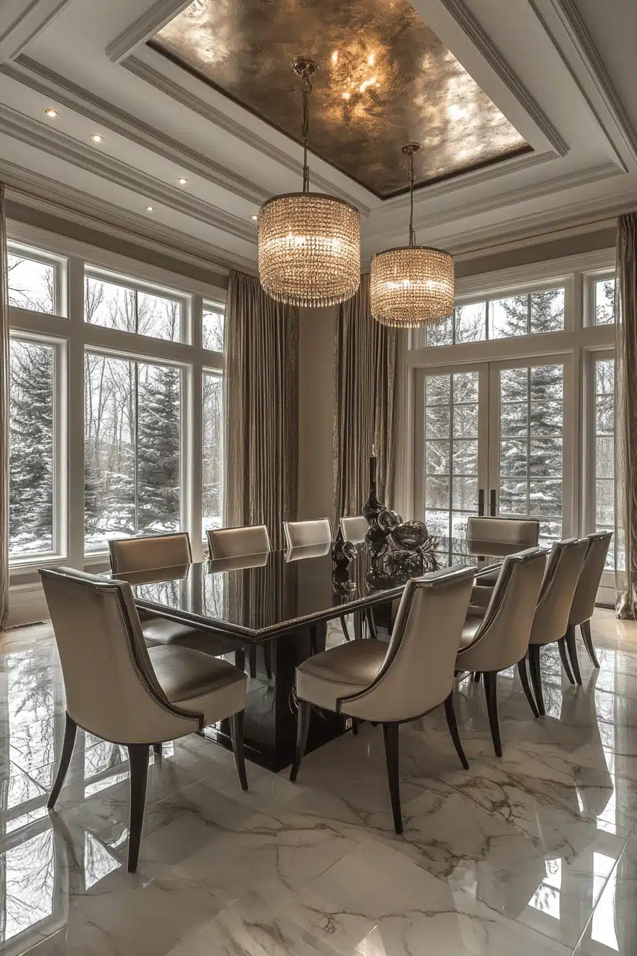 modern victorian dining room