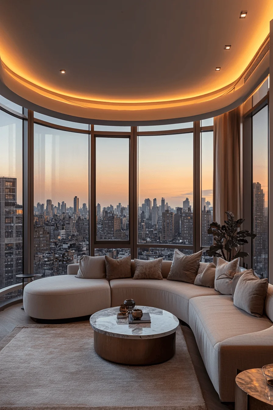 penthouse living room