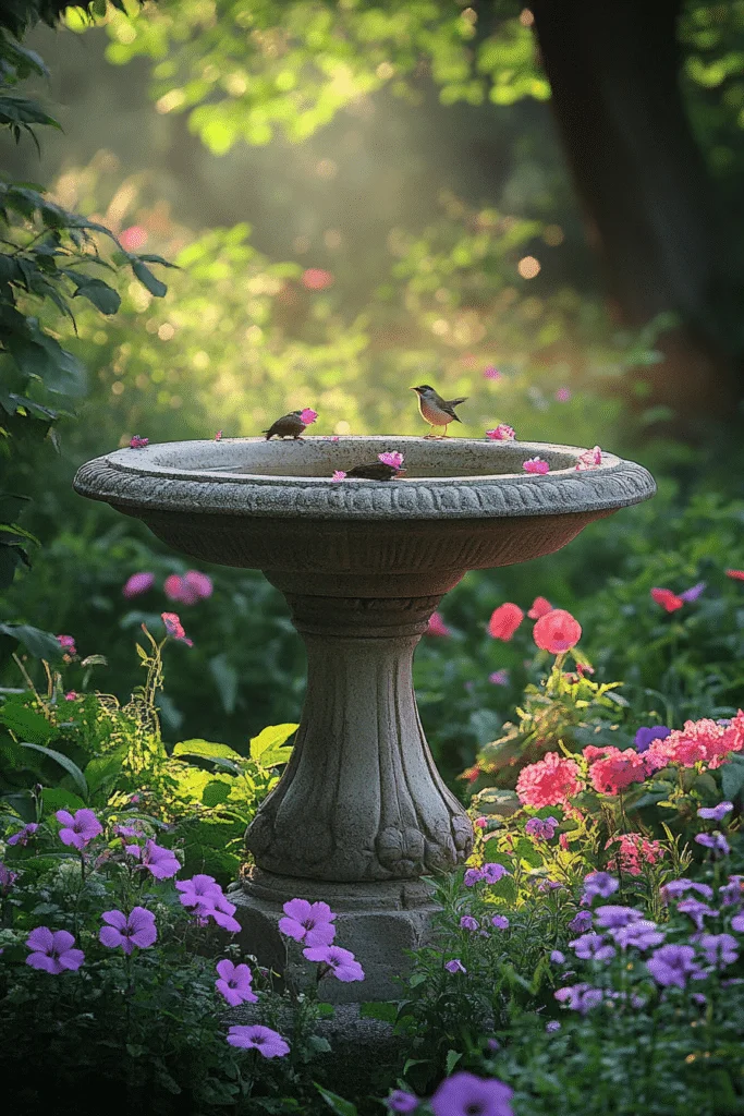 Timeless Stone Birdbaths