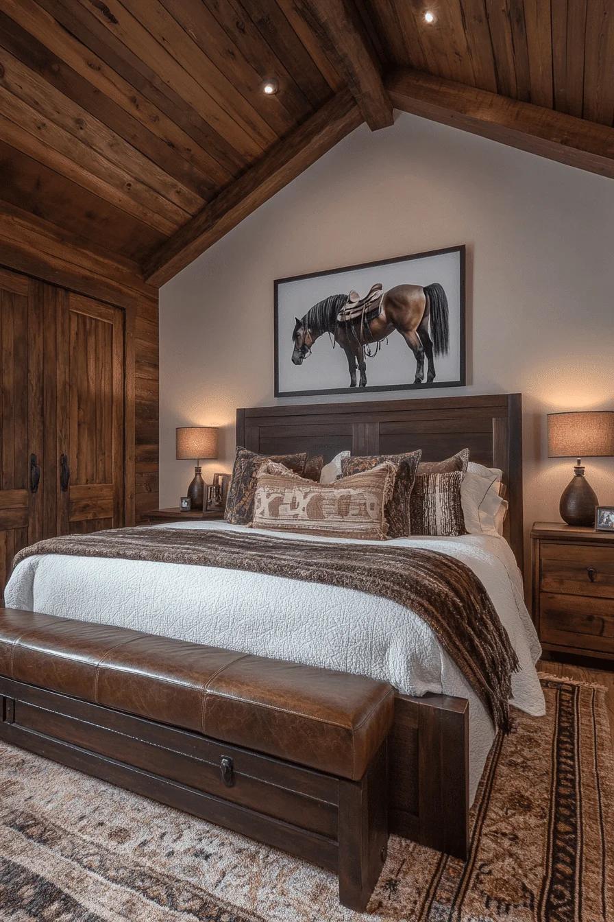 rustic western bedroom ideas