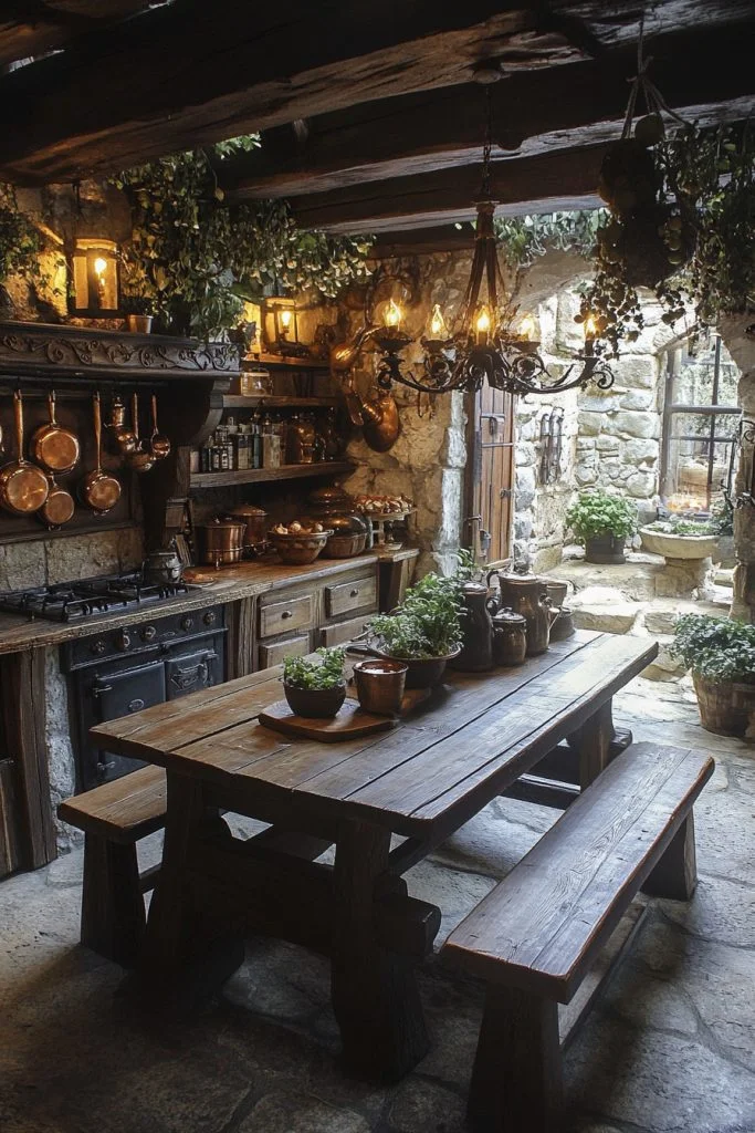 Rustic Castle Kitchen