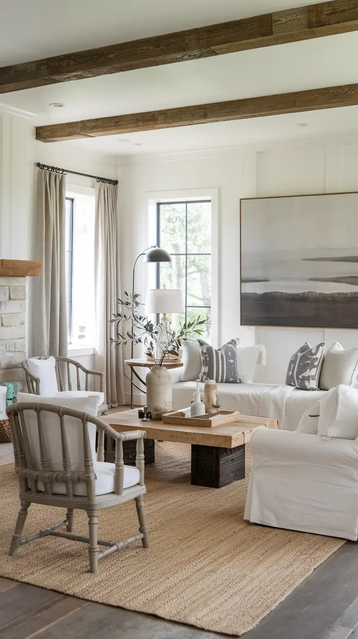 Rustic Farmhouse Living Room Ideas