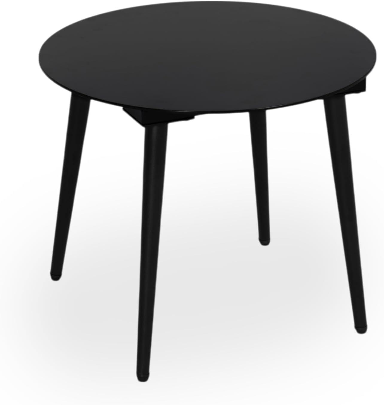 Black Steel Rattan Bistro Set Creates A Quiet Balcony Retreat