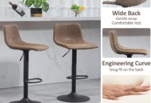 Finnhomy Swivel Stools Add Vintage Warmth To Everyday Kitchens