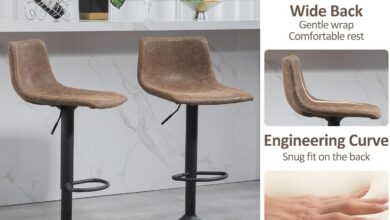 Finnhomy Swivel Stools Add Vintage Warmth To Everyday Kitchens