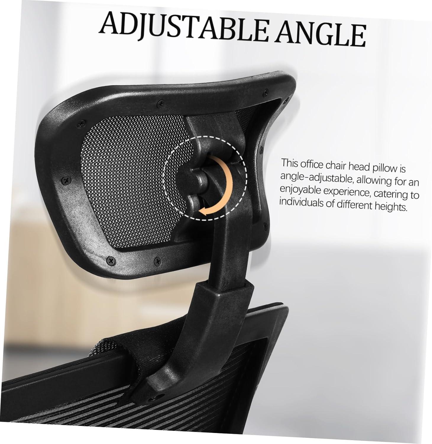 Homoyoyo Office Chair Headrest Offers Breathable Mesh And Quiet Neck Support