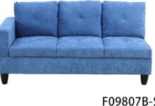 Sunlit Corner Finds Calm In Heemab 97 Inch L Shaped Sectional